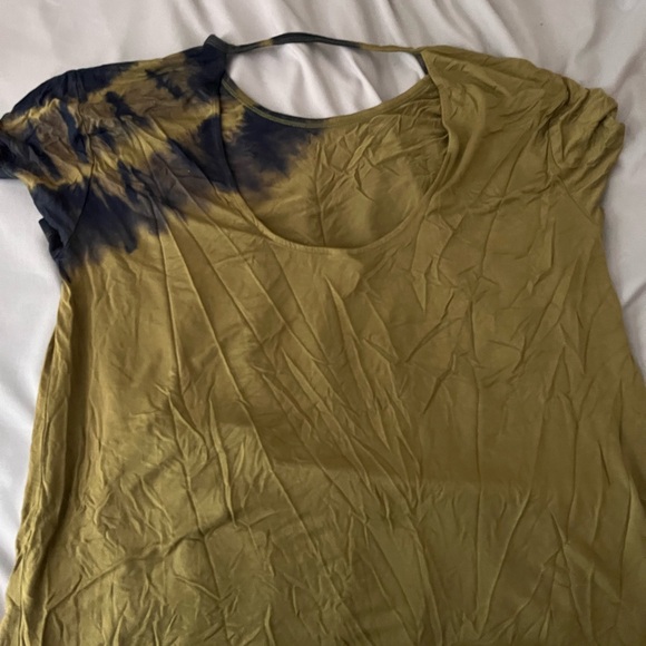 JoyLab Olive and Navy Tie-Dye Shirt - Picture 2 of 3